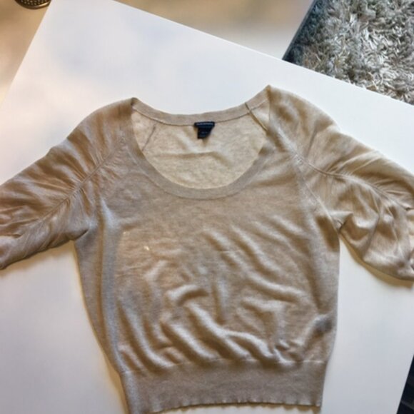 Club Monaco delicate oatmeal sweater size xs - Picture 7 of 13